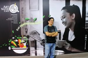 Anthony Teoh, the founder of Art Nature Cafe at Art Nature Cafe - Penang in Penang