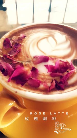 Rose latte at Art Nature Cafe - Penang in Penang