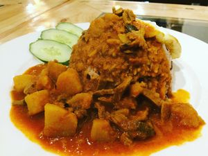 My favourite curry brown rice at Art Nature Cafe - Penang in Penang