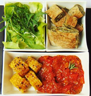 Daily lunch box at Tika Taka Veggie in Belgrade