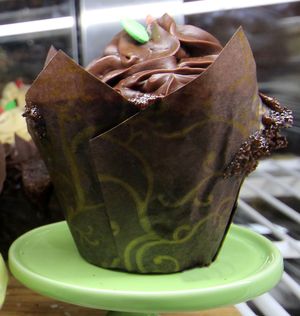 Muffins made in-house. at The Copper Q in Big Bear Lake