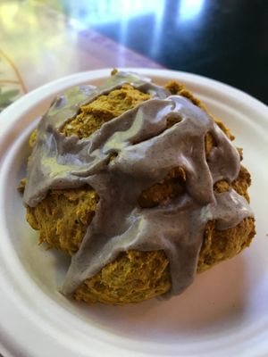 Vegan Pumpkin Scone at The Copper Q in Big Bear Lake