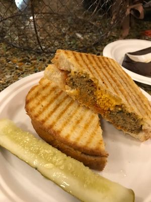Vegan meatball panini at The Copper Q in Big Bear Lake