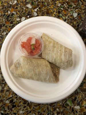 Vegan “Breakfast Burrito” - very small  at The Copper Q in Big Bear Lake