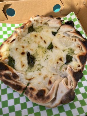 vegan pizza   at The Square in St Just