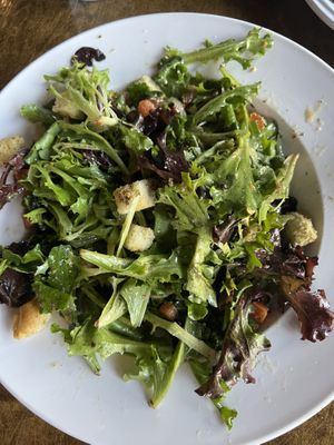 Salad with heavy dressing & missing cucumbers   at 312 Pizza Company in Nashville