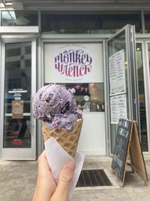 Blueberry Cobbler ice cream.. sooo good! 😍😍😍  at Monkeywrench in Salt Lake City
