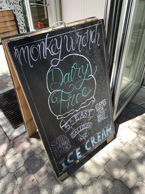 Sign outside at Monkeywrench in Salt Lake City