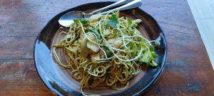 Spaghetti at Bom Bowls in Pai