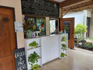 Counter at Bom Bowls in Pai