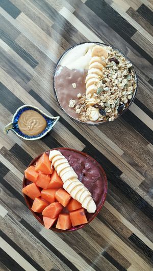 snickers bowl + peanut butter and acai bowl without granola  at Bom Bowls in Pai