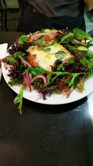Spinach and Ricotta Lasagne at Orchid Vegetarian Cafe in Surfers Paradise