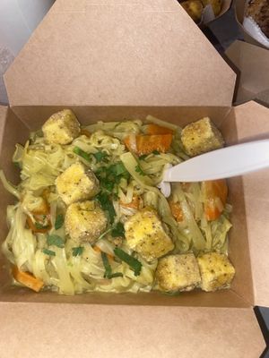 Lion City Lili with tofu added   at Foo Dog Curry Traders in Jacksonville