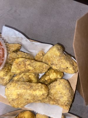 Crispy jackfruit (automatically vegan)  at Foo Dog Curry Traders in Jacksonville
