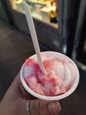 It's called Felix (lemon and raspberry) it's as amazing as it sounds at Veganista Ice Cream V in Vienna