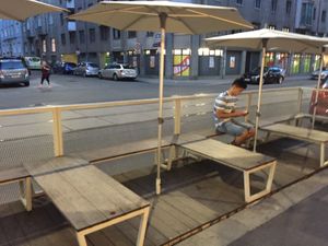 Terrace  at Veganista Ice Cream V in Vienna