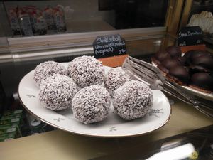 vegan chocolate balls at Citykonditoriet in Stockholm