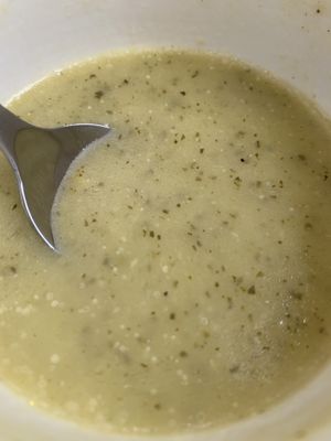 Crema de calabacín at Blu Cafe in Santiago De Compostela