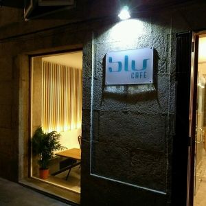 entrance at Blu Cafe in Santiago De Compostela