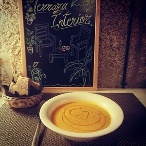 soup at Blu Cafe in Santiago De Compostela
