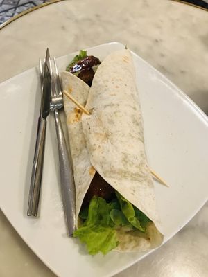 Falafel wrap at Blu Cafe in Santiago De Compostela