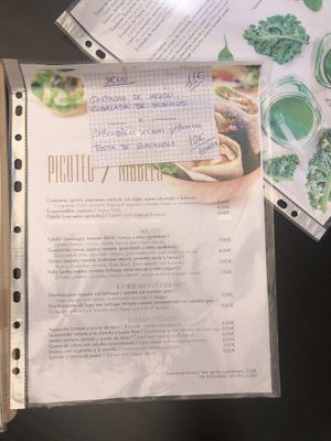 Menu 07/2020 at Blu Cafe in Santiago De Compostela