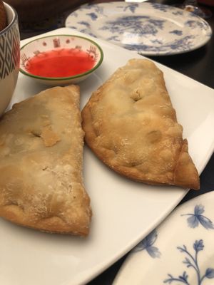 Vegan Empanadillas at Blu Cafe in Santiago De Compostela