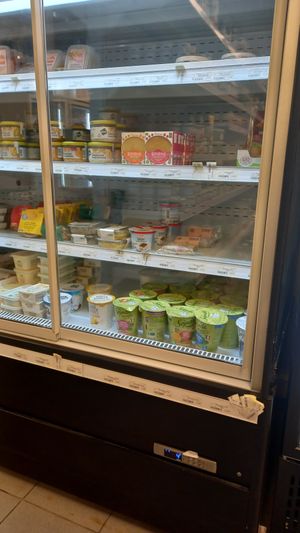 vegan yoghurt, cheese etc at Ayuno in Ghent