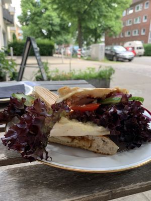 Veganes Panini at Cafe Brooks in Hamburg