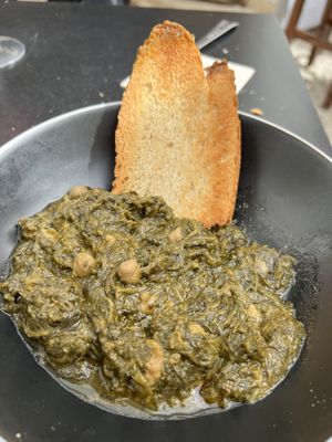 Spinach with Chickpeas (bread xtra)  at BioPicnic in Ronda