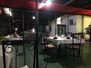 Nice patio at Spices and Herbs Restaurant in Arusha