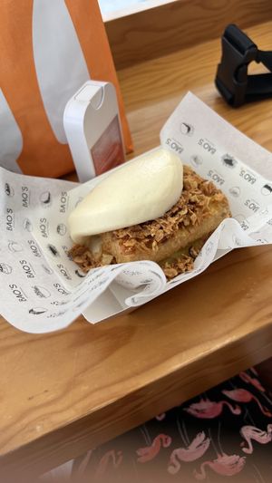 Tofu bao burger  at Bao's in Porto