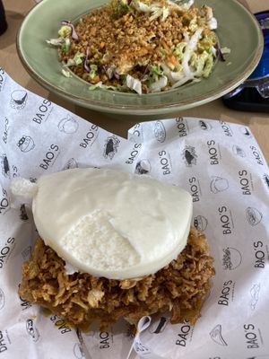 Tofu bao and salad   at Bao's in Porto