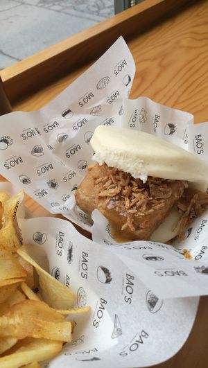 One of the burger I tried! at Bao's in Porto