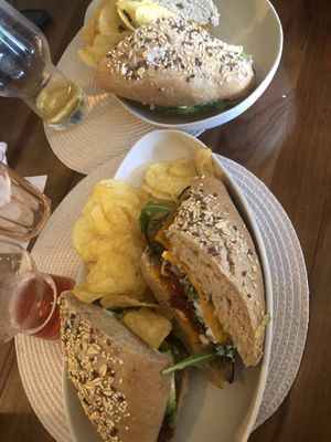 Vegan sandwiches   at O Porto dos Gatos in Porto