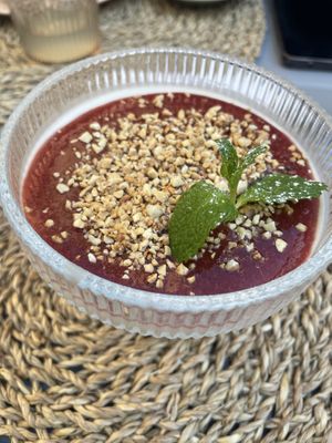 Panacotta with strawberry   at O Porto dos Gatos in Porto