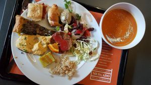 Dish example with a soup at DaTerra - Mercado Beira Rio in Vila Nova De Gaia