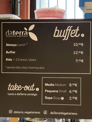 Prices as of June 2023  at DaTerra - Mercado Beira Rio in Vila Nova De Gaia