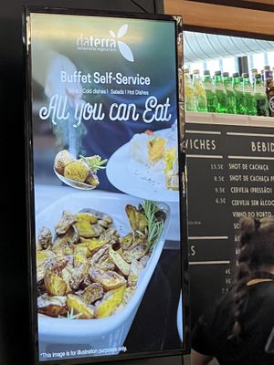 Sign  at DaTerra - Mercado Beira Rio in Vila Nova De Gaia