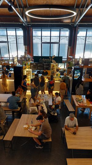 From above area at DaTerra - Mercado Beira Rio in Vila Nova De Gaia
