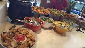 The buffet at DaTerra - Mercado Beira Rio in Vila Nova De Gaia