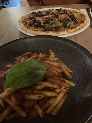 Pasta and pizzaa  at Sorella Sorella in Gateshead