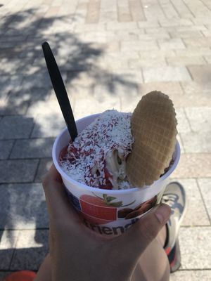 Spaghetti-Eis vegan  at Willicher Eishimmel in Willich