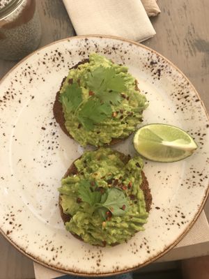 Avo toast  at Manuka - Plaza del Mar in Marbella