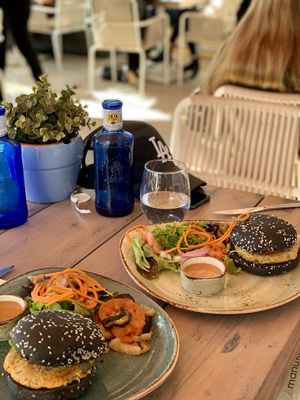 Vegan Burger  at Manuka - Plaza del Mar in Marbella