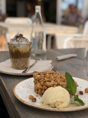 Vegan crumble & banoffee  at Manuka - Plaza del Mar in Marbella