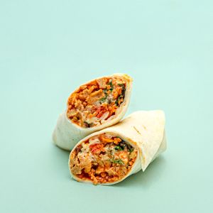 buffalo chik'n wrap at Cafe Red in Seattle
