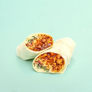 barbeque chik'n wrap at Cafe Red in Seattle