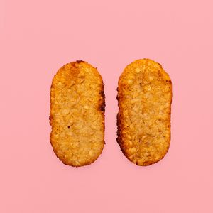 hash brown patties at Cafe Red in Seattle