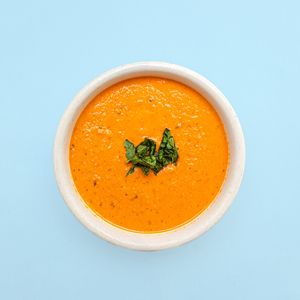 tomato basil bisque soup at Cafe Red in Seattle